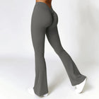 High Waist Flare Leggings Yoga Pants Women Wide Leg Pants Women Gym Workout Fitness Sports Flared Pants Latin Dance Trousers PlatiNum