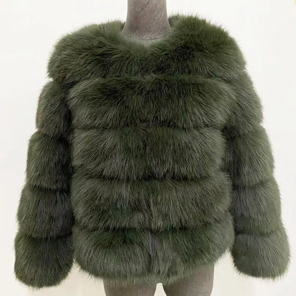 ZADORIN S-6XL Mink Coat Winter Black White Faux Fur Coat Woman Elegant Fluffy Faux Fur Jacket Top Short Fur Coats Woman Clothing