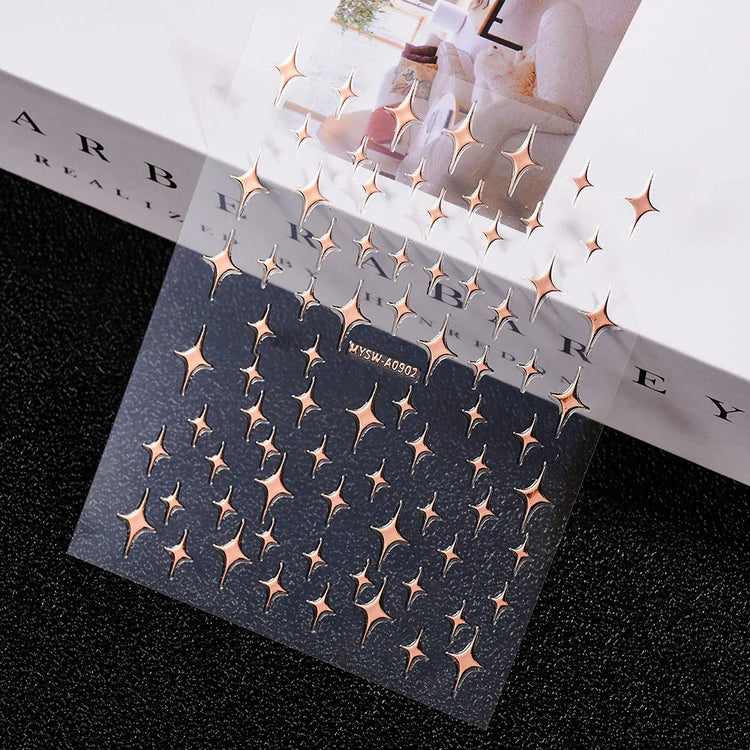 1PC 26-English Alphabet Number 3D Self-adhesive Nail Art Decal Sticker Word Small Letter Nail Decals Sticker Manicure Decoration