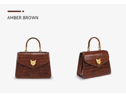 2025 BAFELLI CAT DONNA NUOVA PATTERN CROCODILE IN PELLE FASHION BORSA STYLISH BUSINESS FEMALE IN PELLE BRAND DI LUSSO OL PURSE