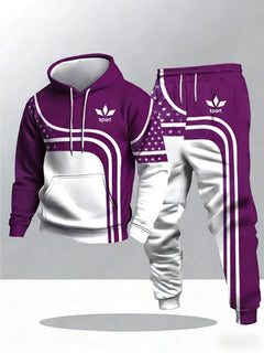 The Design Of Men'S Hooded Sportswear Is Perfect For Both Sports And Fashionable Casual Sets