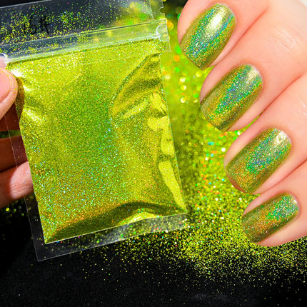 10g/Bag Glitter Snow White Nail Art Sugar Powder Sweater Laser Shiny Decoration Chrome Powder Woolen Candy Effect Nails 2027