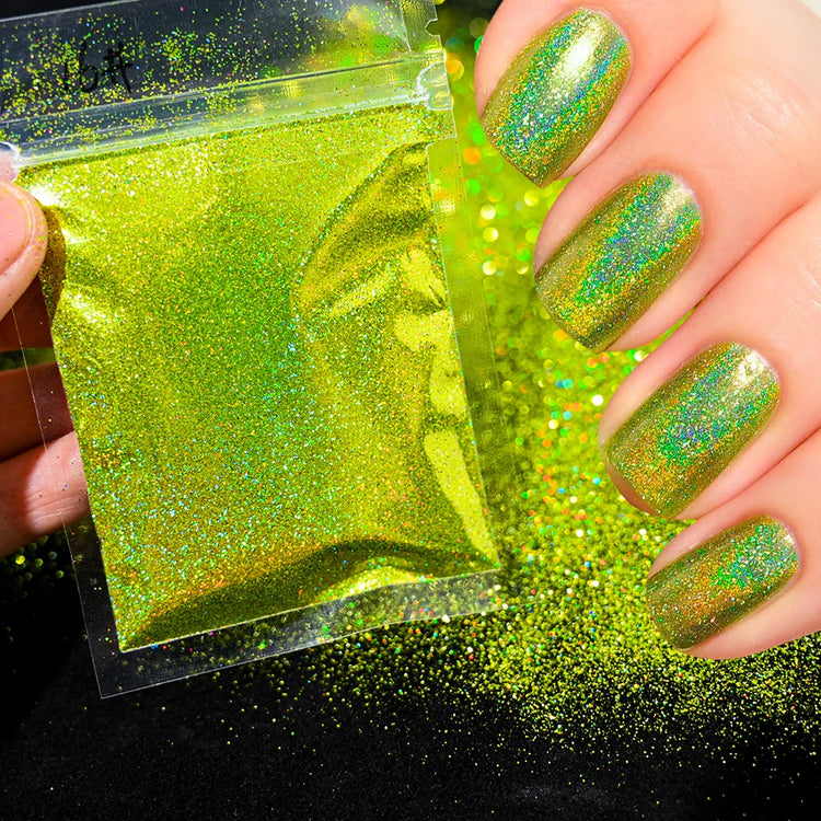 10g/Bag Glitter Snow White Nail Art Sugar Powder Sweater Laser Shiny Decoration Chrome Powder Woolen Candy Effect Nails 2027