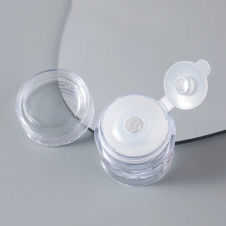 1 Box Chrome Mirror Nail Powder Pearl White Rubbing Pigment Dust Moonlight Effect Shimmer Glitter Manicure Decor Nail Accessorie2028