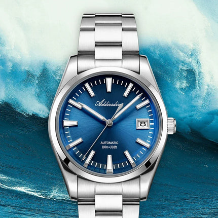 ADDIESDIVE Luxury Classic Automatic Watch Waterproof AR Coated Calendar Display Mechanical Watches Luminous AD2077 Reloj Hombre