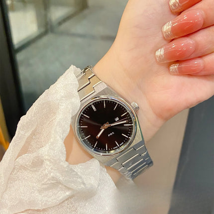 Orologio da Polso Serie PRX con Cinturino in Acciaio, Modello Super Player, per Uomo e Donna, con Calendario, Stile Semplice e alla Moda, Regalo di Compleanno, Idea Regalo per Lui e per Lei