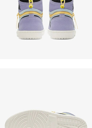 Scarpe da ginnastica Nike originali Air Jordan 1 con cerniera alta da uomo CW6576-500 platinumshop