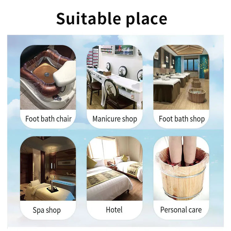 1200Pcs/Carton Disposable Foot Tub Pedicura Chair Plastic Pedicure Liners Spa Liners Bags for Spa Pedicure Chair