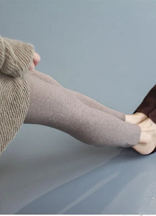 High-quality Sheep Hot Sales Leggings Women Autumn Winter Wool Long Elastic Ladies Fashionable Versatile Basic Style Warm Pants PlatiNum