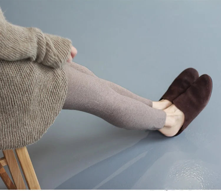 High-quality Sheep Hot Sales Leggings Women Autumn Winter Wool Long Elastic Ladies Fashionable Versatile Basic Style Warm Pants PlatiNum
