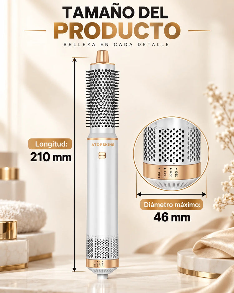UKLISS 5-in-1 White Hair Dryer 1000W Negative Ion Styling Hair Care Professional Grade Salon Quality for Beautiful Hair