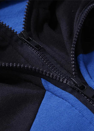 2025 Spring Autumn Claas Print Comfortable Splicing Hoodies+Trendy Solid Color Sweatpants Suit Men's Hooded Tracksuit Sports Set PlatiNum