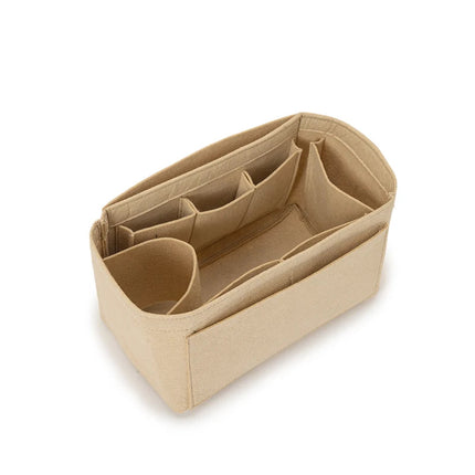 Purse Organizer Insert, Felt Bag Organizer with Zipper, Handbag & Tote Shaper, Fit For Marc Jacobs The Tote Bag PlatiNum