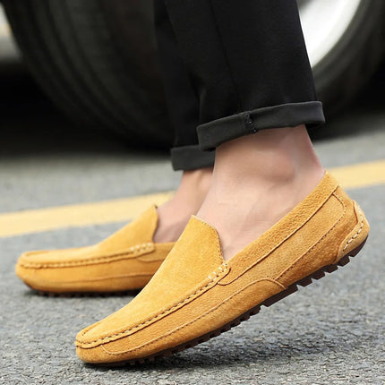 Mocassini da uomo in pelle scamosciata di lusso 2022 scarpe casual da uomo scarpe da barca fatte a mano da uomo Slipon scarpe da guida mocassini maschili Zapatos