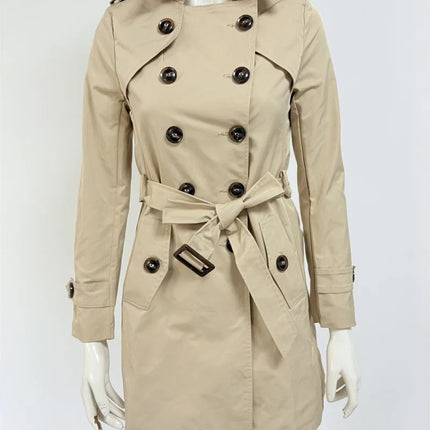 Xiaoxiangfeng Jacket Women2026Spring Autumn Winter New Fashion Windbreaker British Style Long Trench Coat Loose Female Outerwear