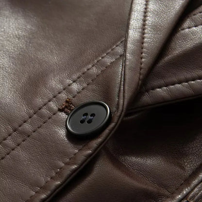 Vintage Elastic Waist Cinching Brwon Leather Jacket Women Casual Lapel Zipper Pu Coat Lady Autumn Outdoors Highstreet Outwear