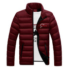 Winter New Down Hoodies 2026 Men's The Racing Track Nurburgring Logo Print Warm Thick Windproof Stand Collar High Quality Jacket