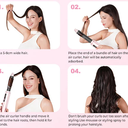 Ukliss 5 in 1 Hair Dryer Hot Comb Set Professional Curling Iron Hair Straightener Styling Tool For Professional Hair Dryer Household