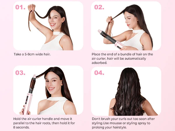 Ukliss 5 in 1 Hair Dryer Hot Comb Set Professional Curling Iron Hair Straightener Styling Tool For Professional Hair Dryer Household