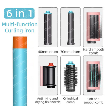 7-in-1 Multifunctional Hair Dryer 110,000 RPM High-Speed Hair Care Negative Ion Hair Dryer Quick Drying, Automatic Curling Set
