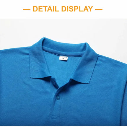Summer Casual Polo Shirt Breathable Economical Custom Polo for Company Staff Work Polo Shirt with Custom Logo Print Embroidery