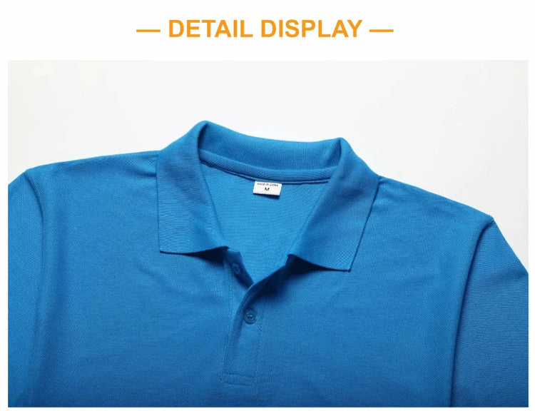 Polo casual estiva Polo personalizzata traspirante economica per società personale Polo da lavoro con ricamo con stampa logo personalizzato