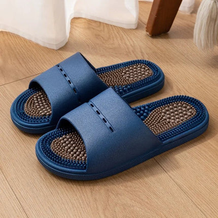 Pantofole da massaggio Estate da uomo per interni Casa Bagno Suola da bagno Punti di agopuntura Terapia del piede Sandali antiscivolo Pantofole da uomo Scarpe - platinumshop