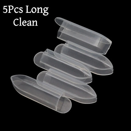 Transparent Plastic Cuticle Nipper Protective Cover Anti-Scratch Dustproof Storage Sleeve Nail Tool Tip Guard Cap