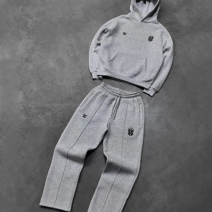 Y2k Men Clothing set Street retro Gothic tracksuit Harajuku Trend Hip Hop personality pattern embroidery oversized tracksuit PlatiNum
