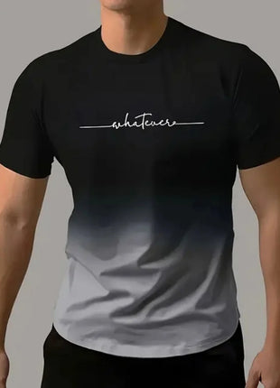 T-shirt homme imprimé simple décontracté, grande taille, mode été, respirant