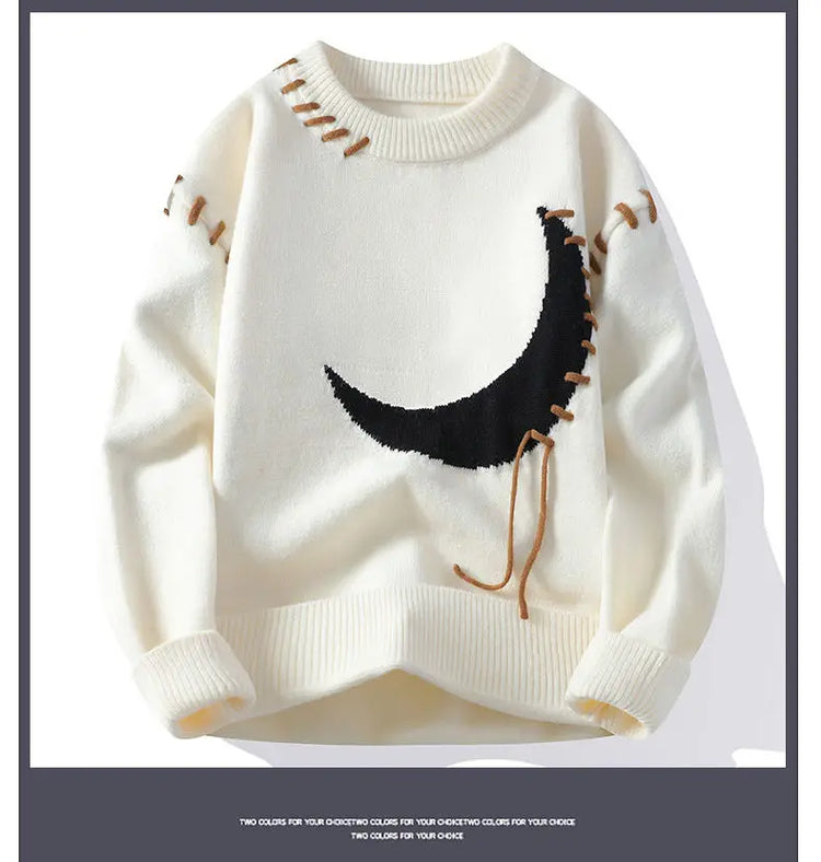 2025 Korean Style Men Women Sweater Knitted Trendy Youth Student Style Knitwear Top Casual Warm Crew Neck Knitted Pullover 4XL-M