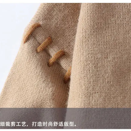 2025 Korean Style Men Women Sweater Knitted Trendy Youth Student Style Knitwear Top Casual Warm Crew Neck Knitted Pullover 4XL-M