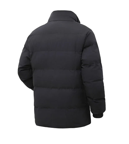 Winter Stand Collar Down Jacket Men Warm Plush Cotton Clothes Comfortable Versatile Parkas Thickened Fleece Lined Puffer Jackets