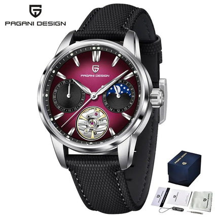 PAGANI DESIGN 41MM Orologio da uomo Orologio meccanico automatico di lusso Orologio da pilota impermeabile in acciaio inossidabile da 100 m PDYS021