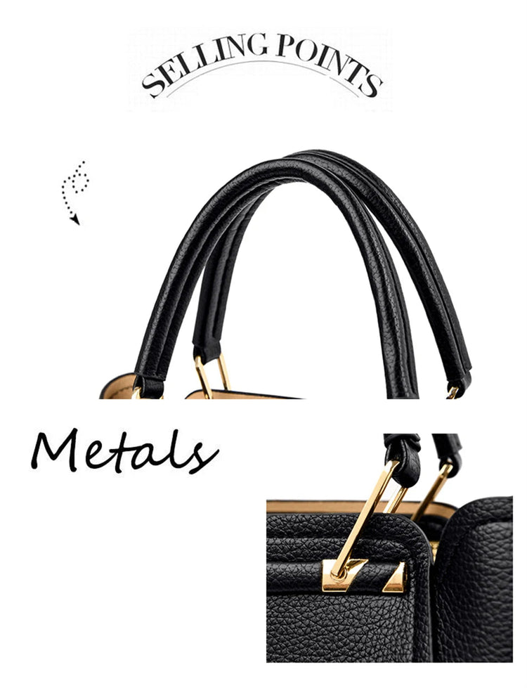 2024 Luxury Women Designer 3 Layers Shoulder Crossbody Sac Ladies Large Capacity Leather Handbags Shopper Brand Messenger Totes PlatiNum