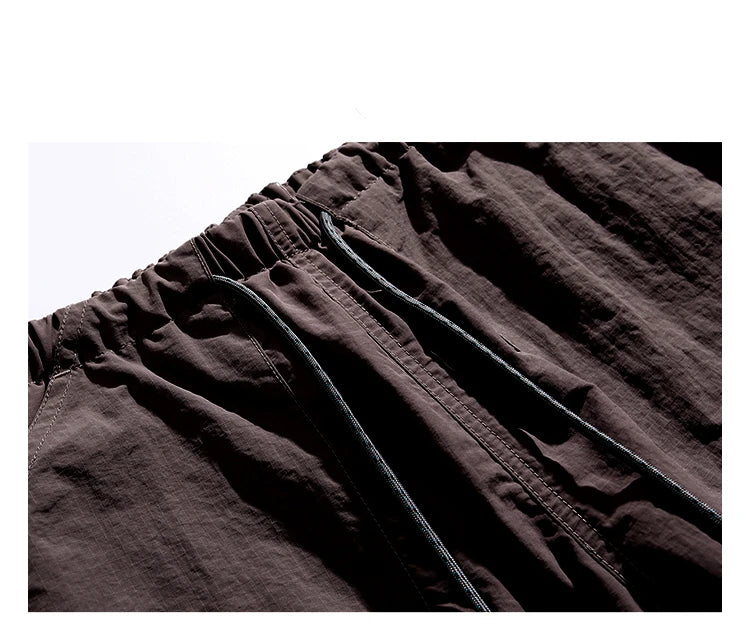 Spring Summer Korean Outdoor Functional Waterproof Cargo Pants For Men Clothing Harajuku Joggers Casual Breathable Pants Male