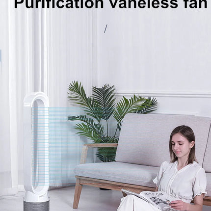 Ventilatore senza lama per circolazione di purificazione dell'aria 220V Ventilatore elettrico da pavimento per dormitorio ultra silenzioso Ventilatore a torre Ventilatore senza lama Ventilatore per stanza