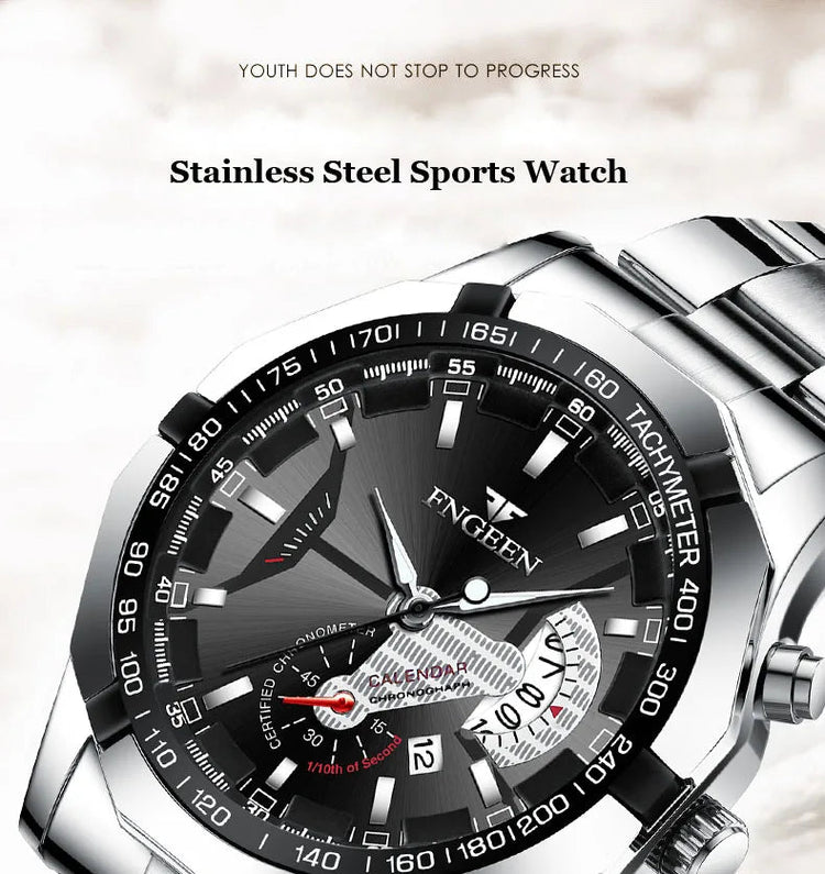 2024 Top Brand di Lusso Orologio di Moda Casual Militare Al Quarzo Sport Orologio Da Polso In Acciaio Pieno Impermeabile Orologio da Uomo Relogio Masculino platinumshop