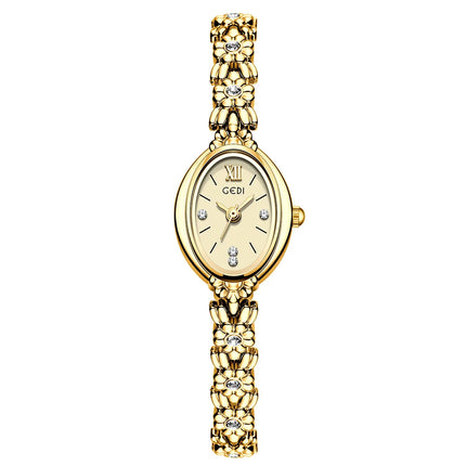 Orologio da donna Luce di lusso retrò tempestato di diamanti Bracciale di alta bellezza Orologi da donna squisiti alla moda platinumshop