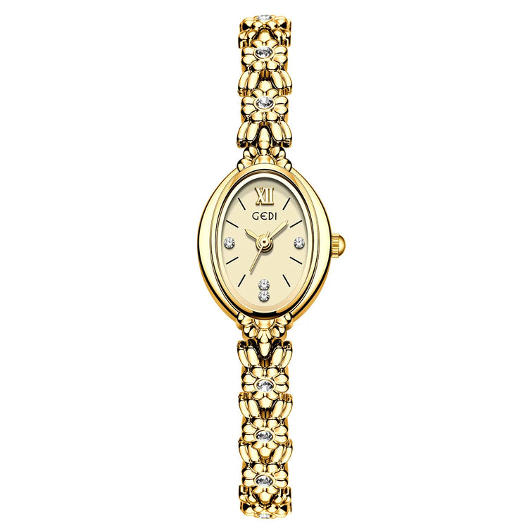 Orologio da donna Luce di lusso retrò tempestato di diamanti Bracciale di alta bellezza Orologi da donna squisiti alla moda platinumshop