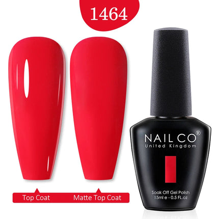 NAILCO 15ml Green Blue Series UV Nail Gel Polish Blue Colors UV&LED Gel Varnish Red Soak Off Semi Permanent LED Nail Gel Varnish