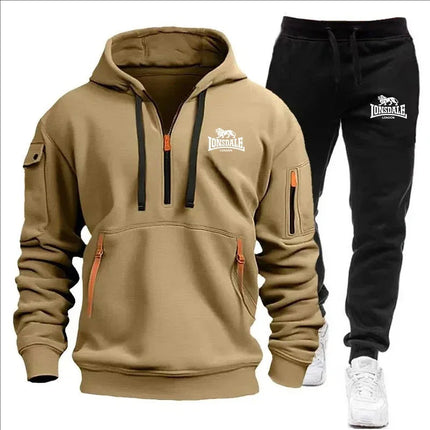 2024 Sports Tracksuit Jogging Men's Clothing Casual Sweatshirt Suit Sweatshirts for Men Daily Tricolor Hoodies Hot High Quality PlatiNum