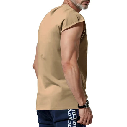 Amazon cross-border men's clothing summer new sleeveless t-shirt youth casual loose thin vest men PlatiNum