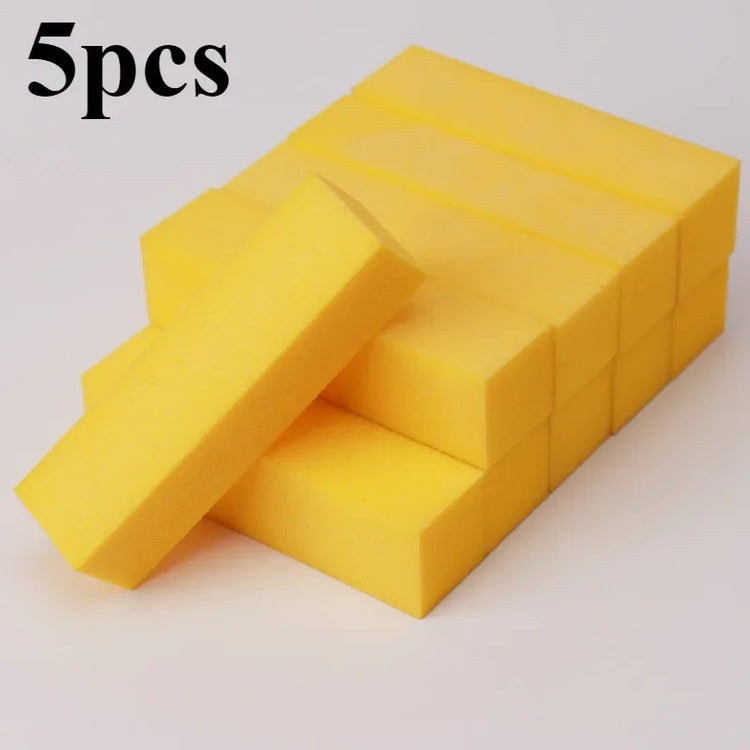 5/10/15/20Pcs Nail Buffer Professional Nail File Polisher Block Manicure Pedicure Files Sanding Polishing Sponge Nail Art tools 2028