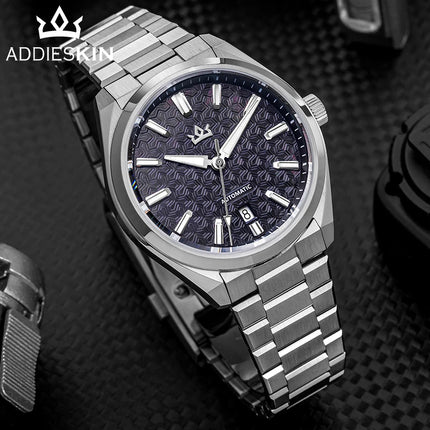 ADDIESKIN K014 Men's Automatic Mechanical Watch ST2130 ETA 2824 Compatible Size Cameo Shell Dial Sapphire Crystal 200M Water