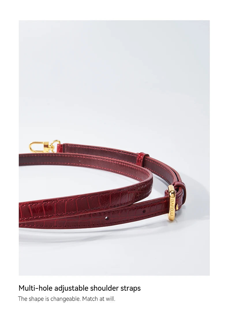 2025 BAFELLI CAT DONNA NUOVA PATTERN CROCODILE IN PELLE FASHION BORSA STYLISH BUSINESS FEMALE IN PELLE BRAND DI LUSSO OL PURSE