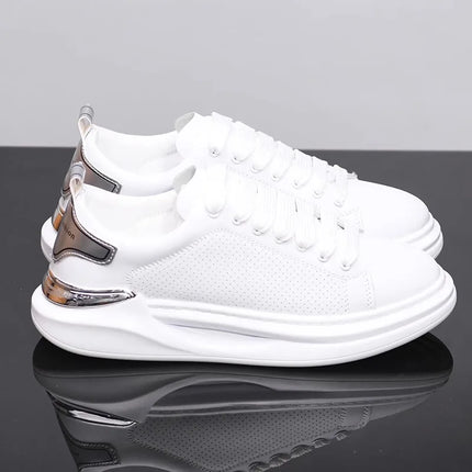 Summer breathable white shoes trendy couple shoes fashionable outdoor sports shoes versatile white casual shoes running shoes
