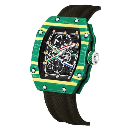 Nuovo Orologio al Quarzo Trendy Ultra-Sottile a Forma di Botte di Vino con Cinturino in Nylon, Elegante e alla Moda platinumshop
