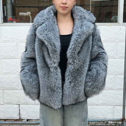 HOOOFUR New Silver Fox Fur Faux Feather Underwear Women'S Fake Fur Coat Sexy Fur Skirt Styles Can Be Customized Plus size