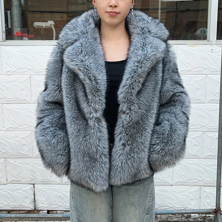 HOOOFUR New Silver Fox Fur Faux Feather Underwear Women'S Fake Fur Coat Sexy Fur Skirt Styles Can Be Customized Plus size